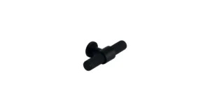 black pull knurled t knob 19.5mm (no.185)