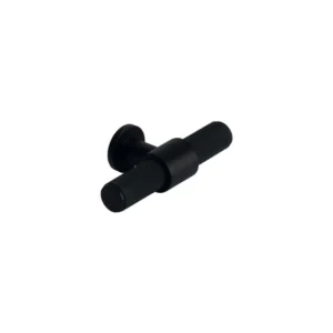 black pull knurled t knob 19.5mm (no.185)
