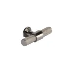 polished chrome knurled t knob 19.5mm (no.189)